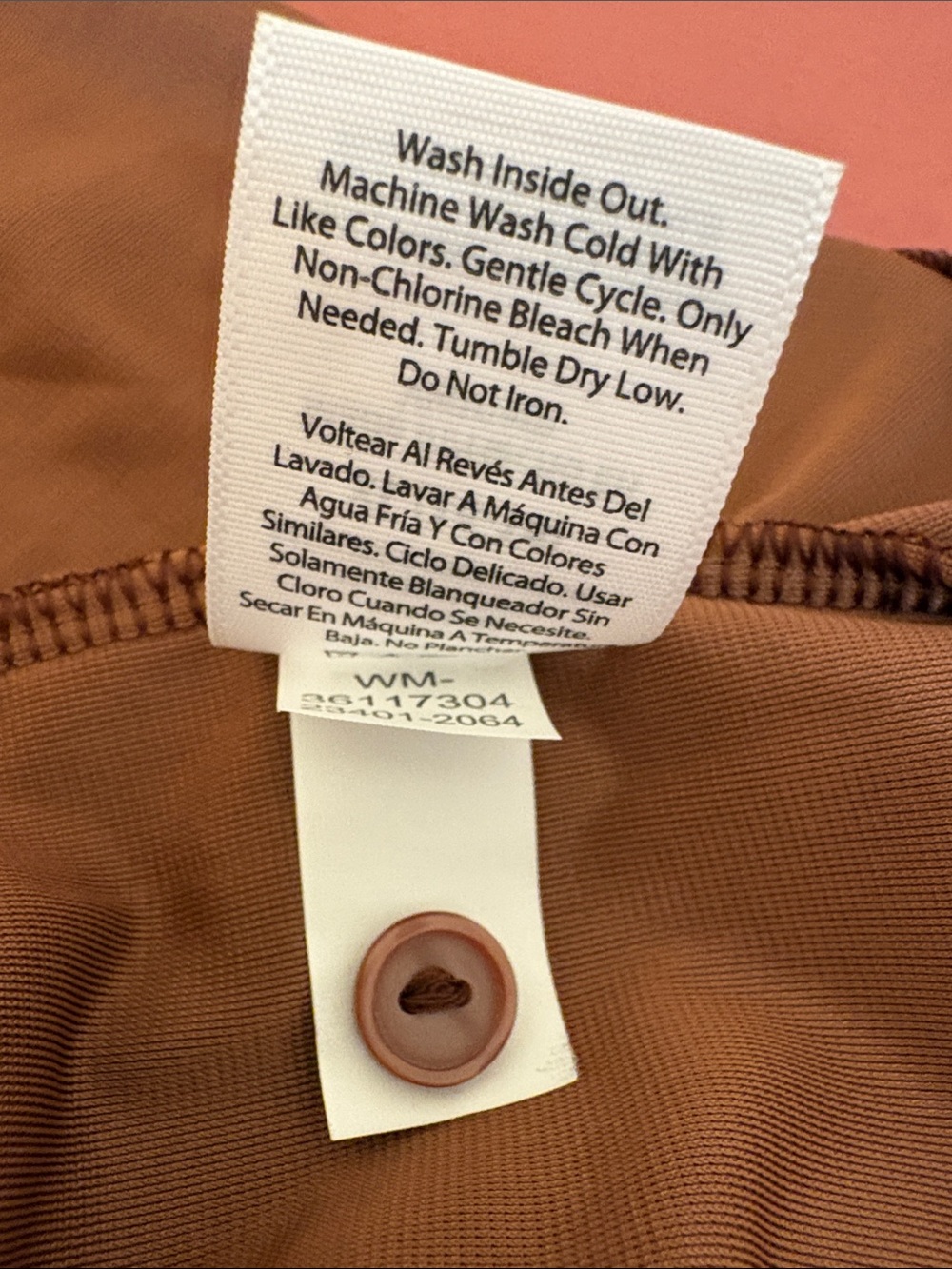 Time and Tru - NWT Copper Brown Velvet Button-Front Belted Dress Chic Classic - Picture 9 of 9